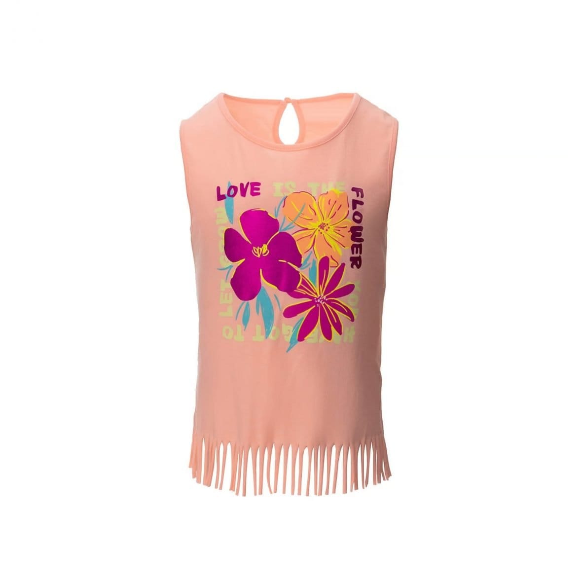 Débardeur fille fleuri