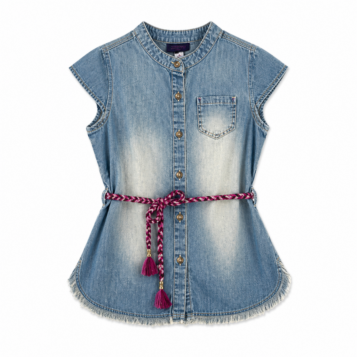 Chemisier en jean perlé by idexe