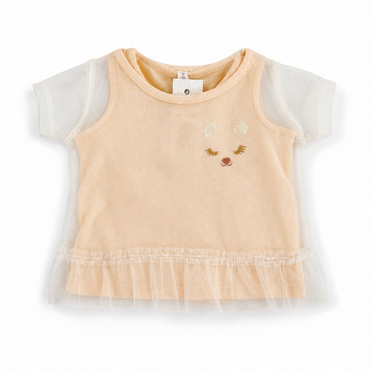 T-shirt bébé fille by idexe en tulle