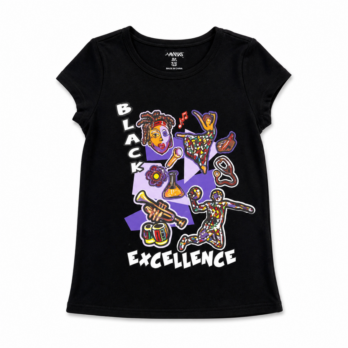 T-shirt pour fille motif Africa