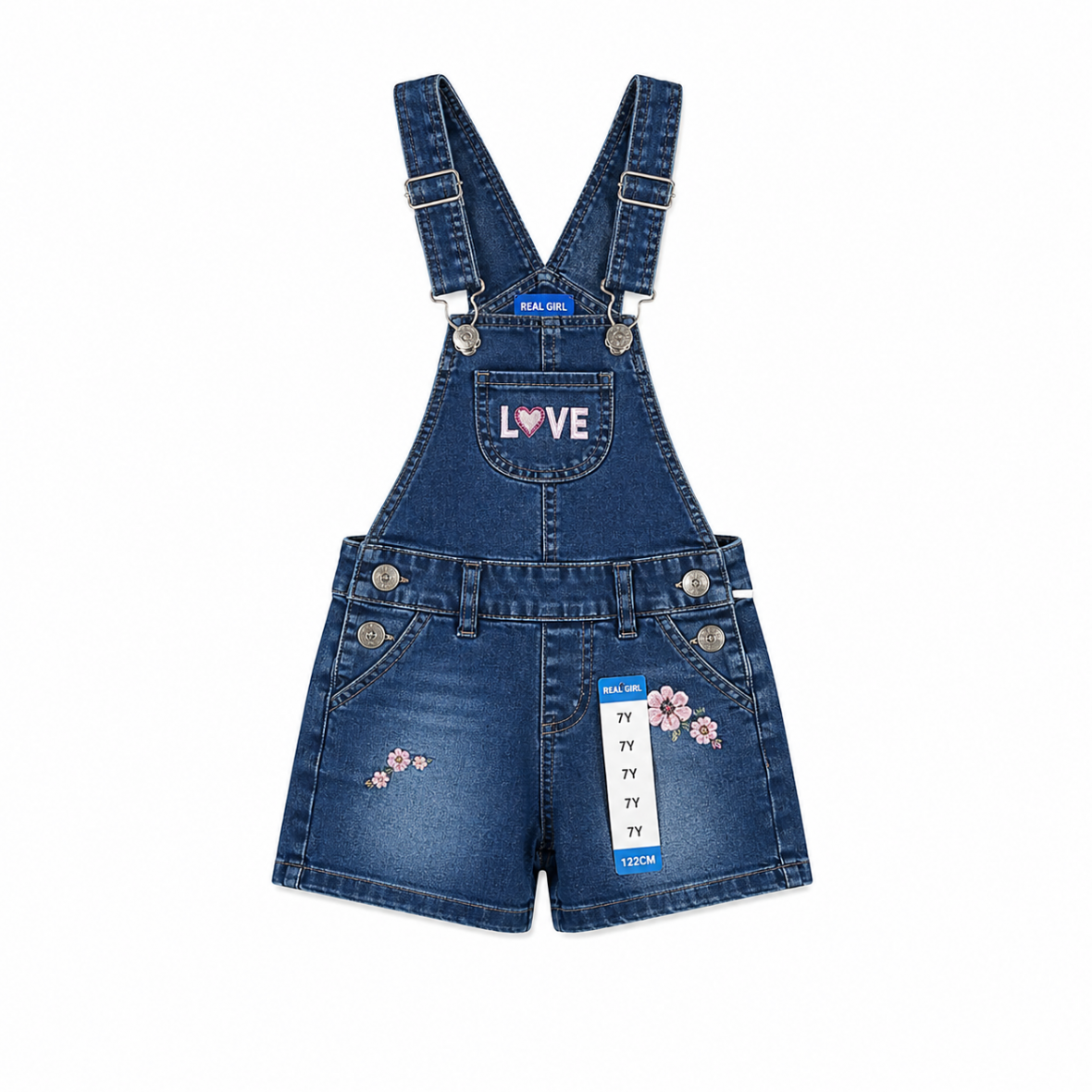 Salopette jean pour fille de chez okaidi