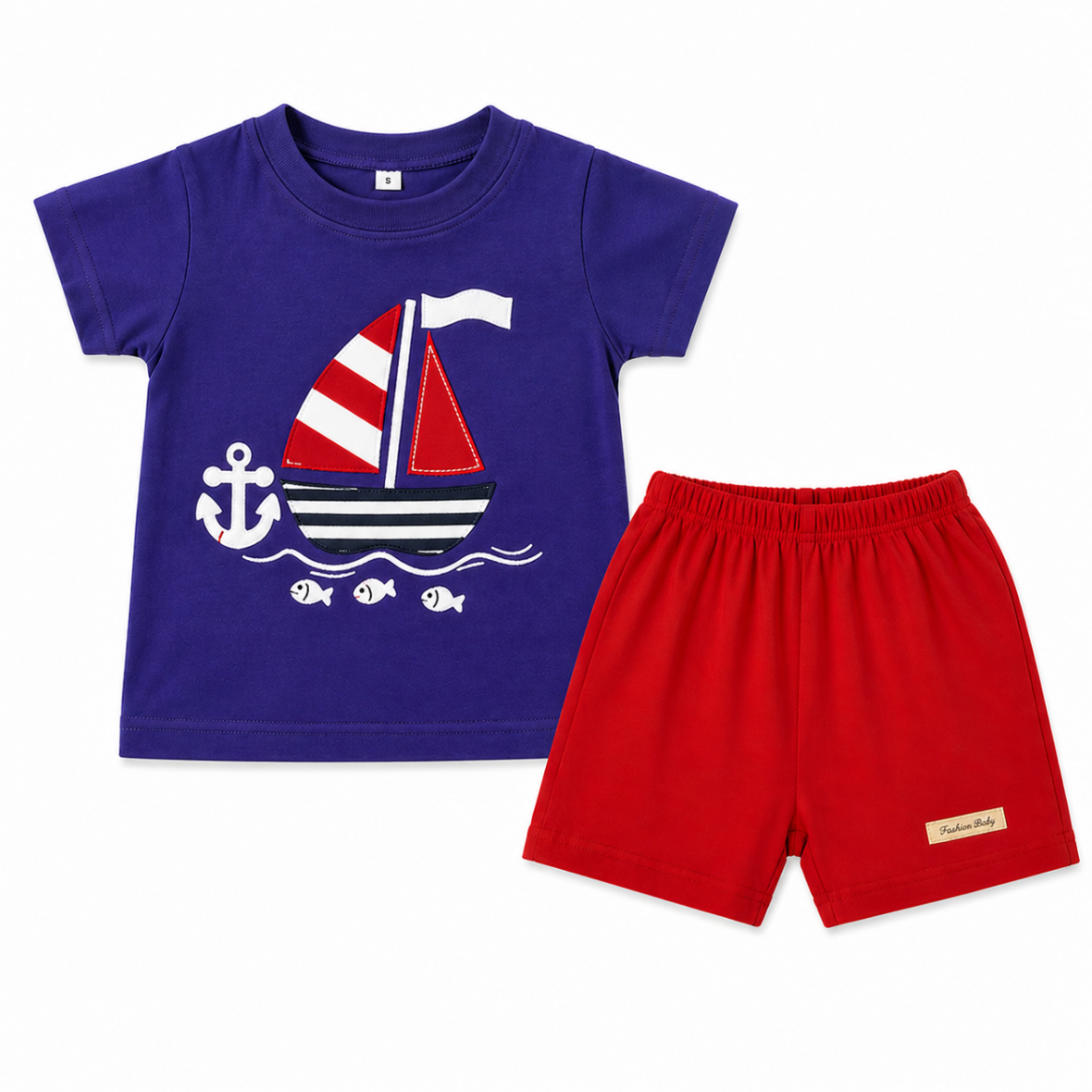 Ensemble pour bébé garçon avec bateau