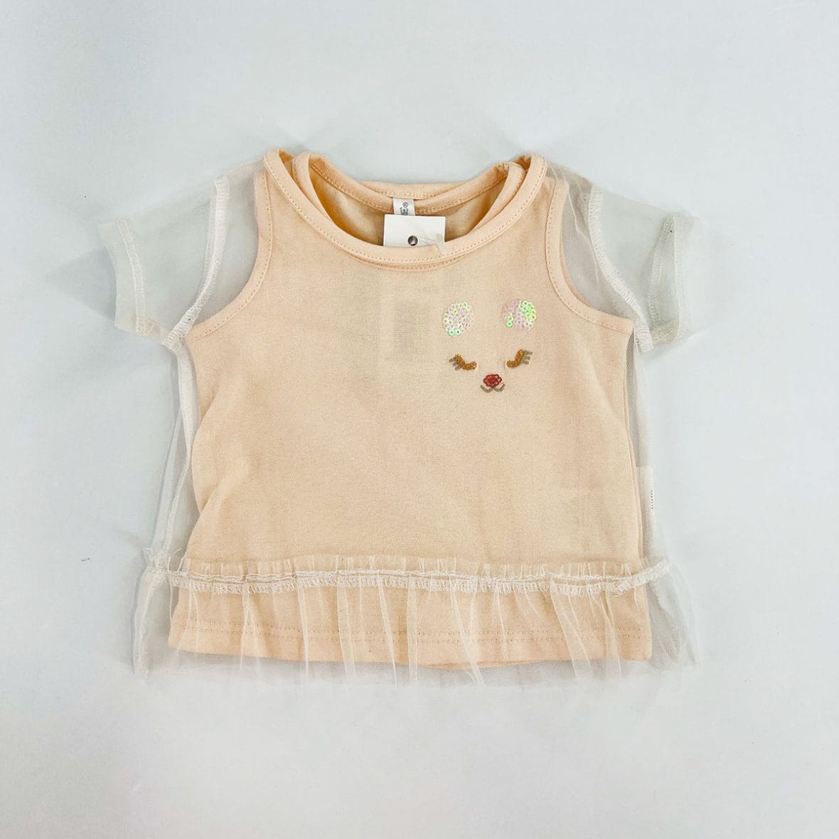 T-shirt bébé fille by idexe en tulle