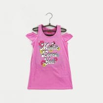 T-shirt fille minie mouse rose