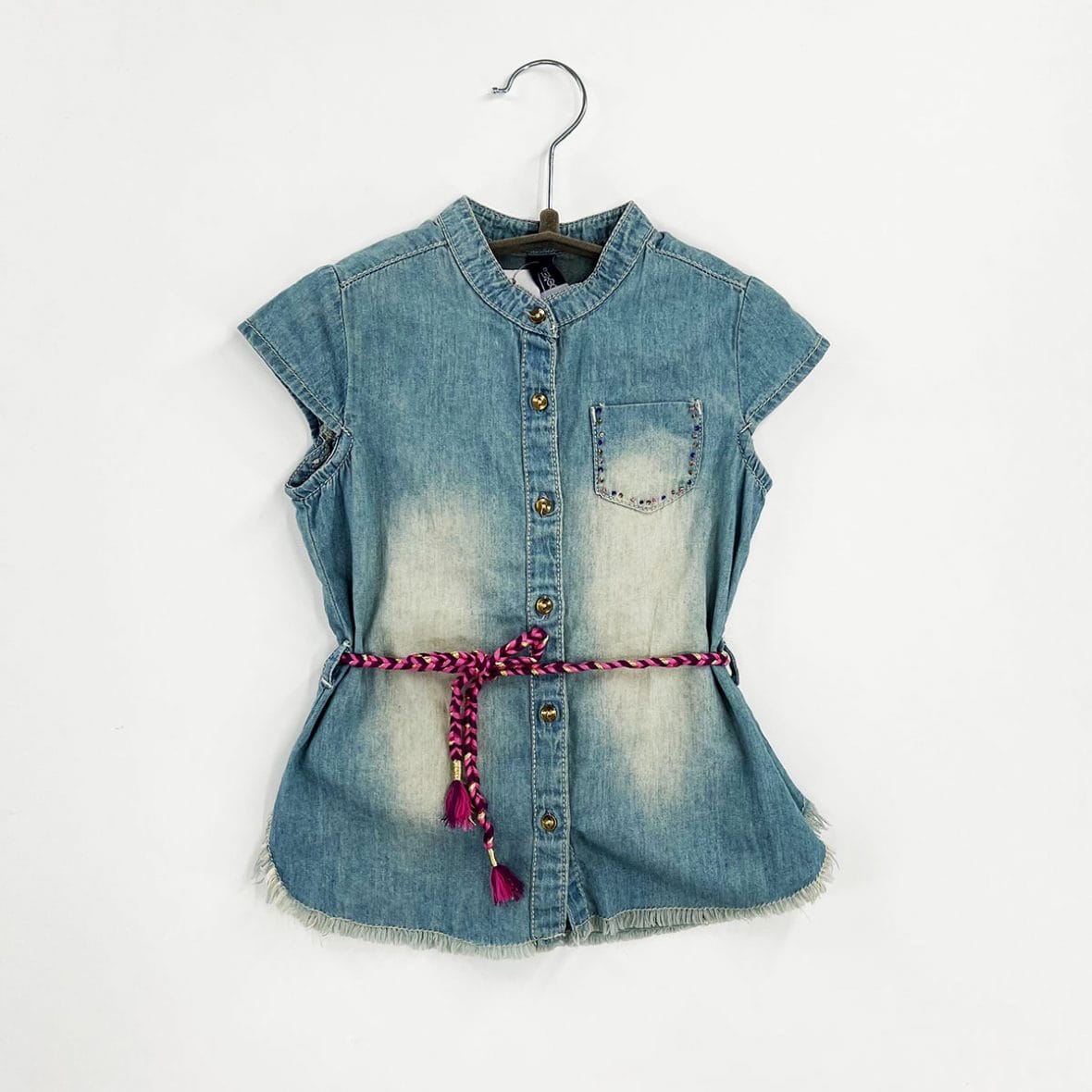 Chemisier en jean perlé by idexe