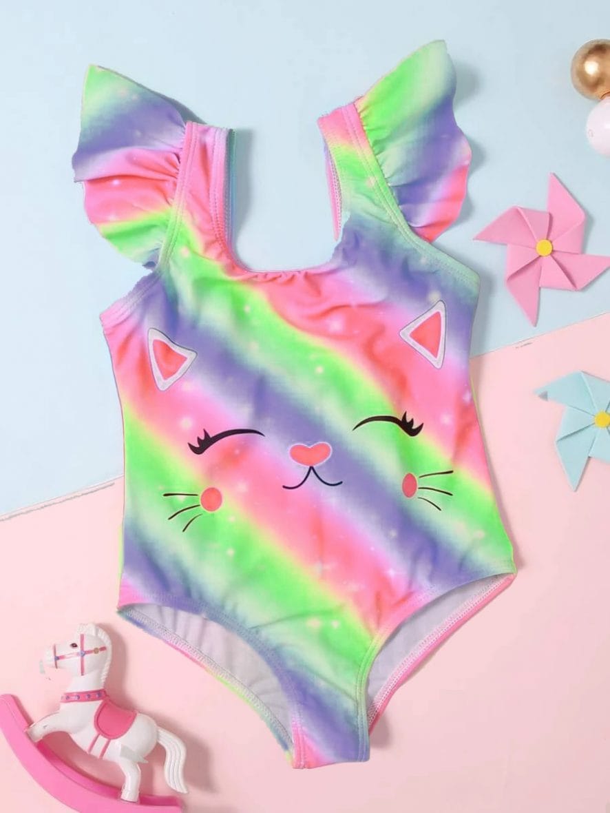 Maillot une pièce Arc en ciel