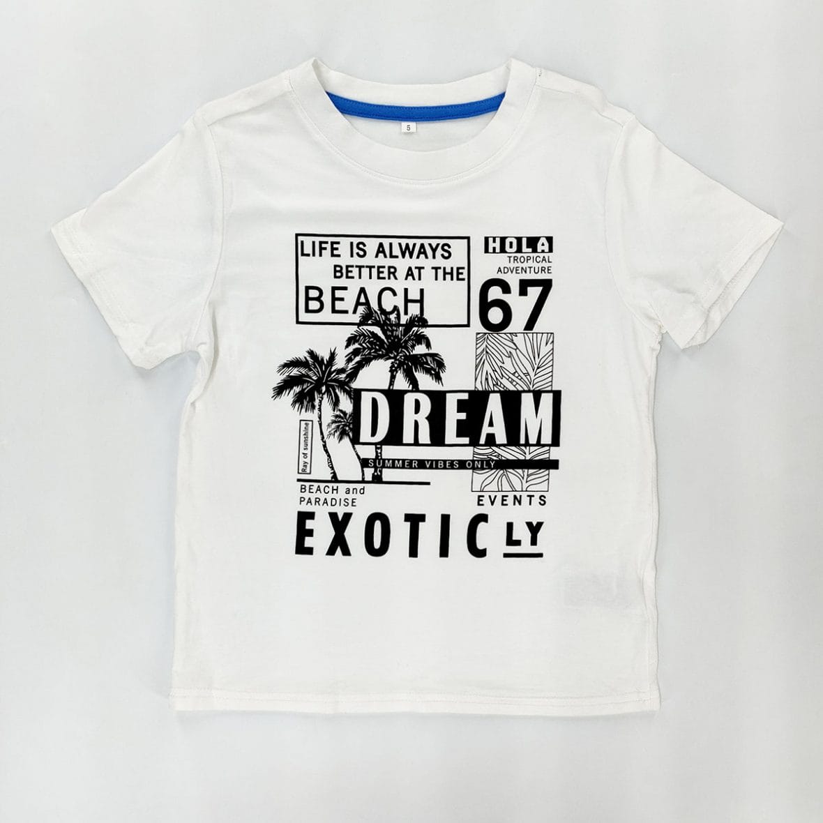 T-shirt pour garçon blanc Dream Exoticly