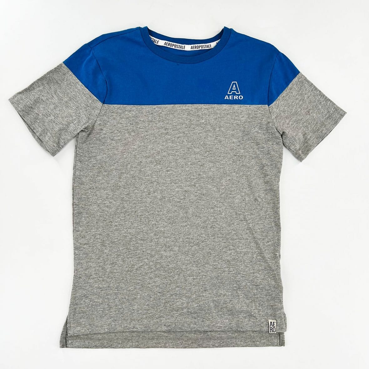 t-shirt Aéropostale pour garçon bleu gris