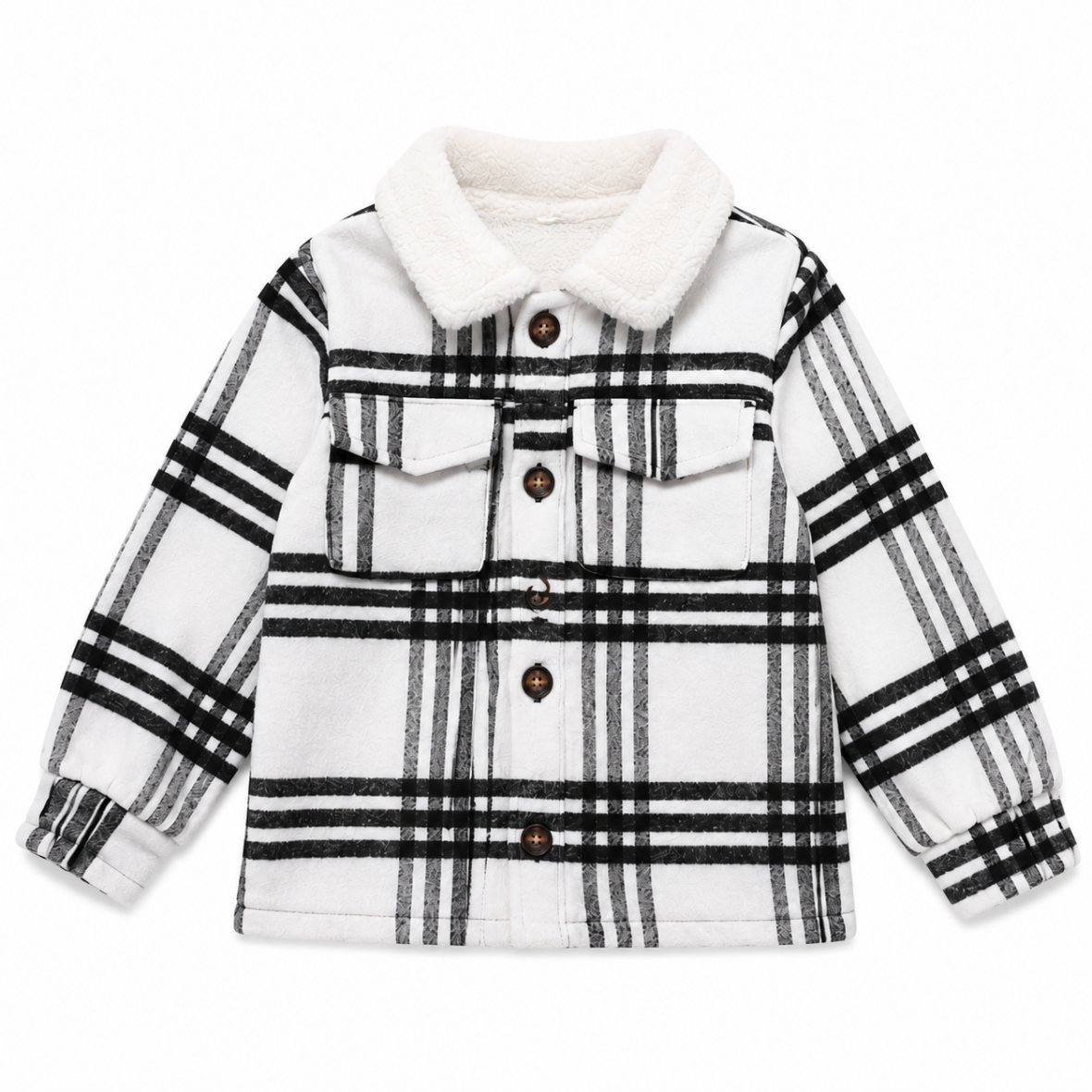 Veste col aviateur boutonné by Orchestra en flanelle