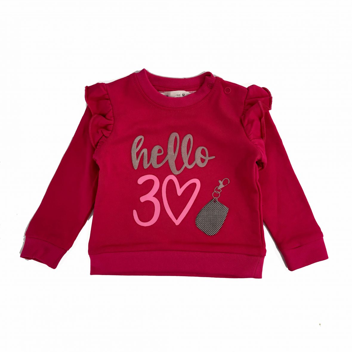 Sweat pour bébé fille à volants