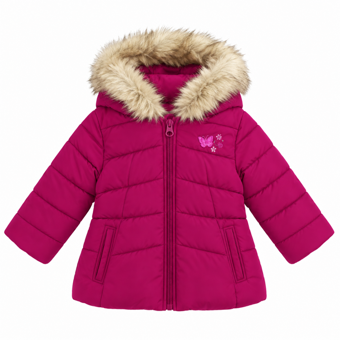 Doudoune Baby Club rose fushia