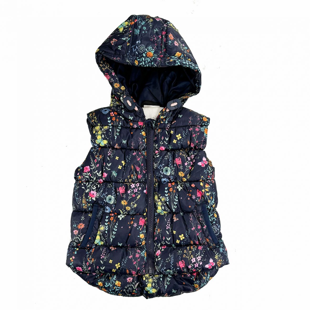 Gilet doudoune pour bébé fille à fleur by Next