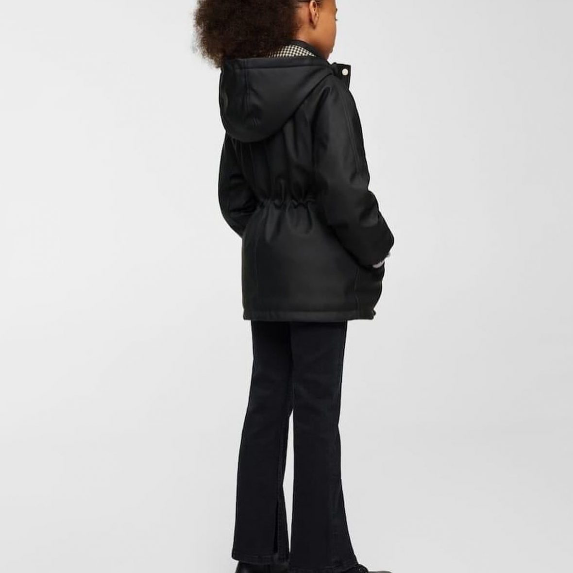 veste fille mango noir