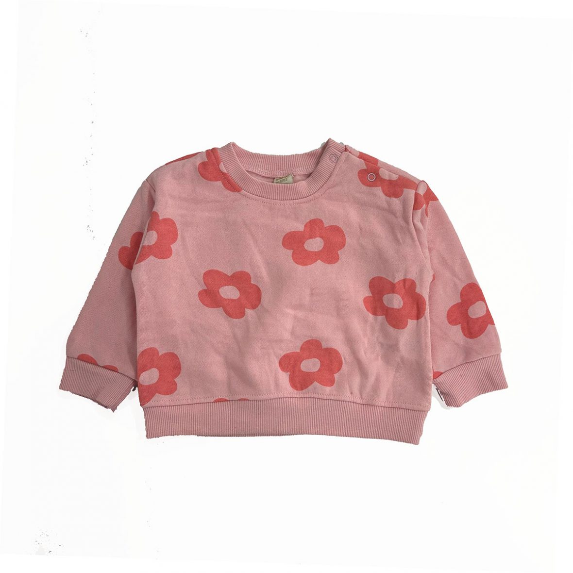 Sweat bébé fille à fleurs