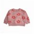 Sweat bébé fille à fleurs