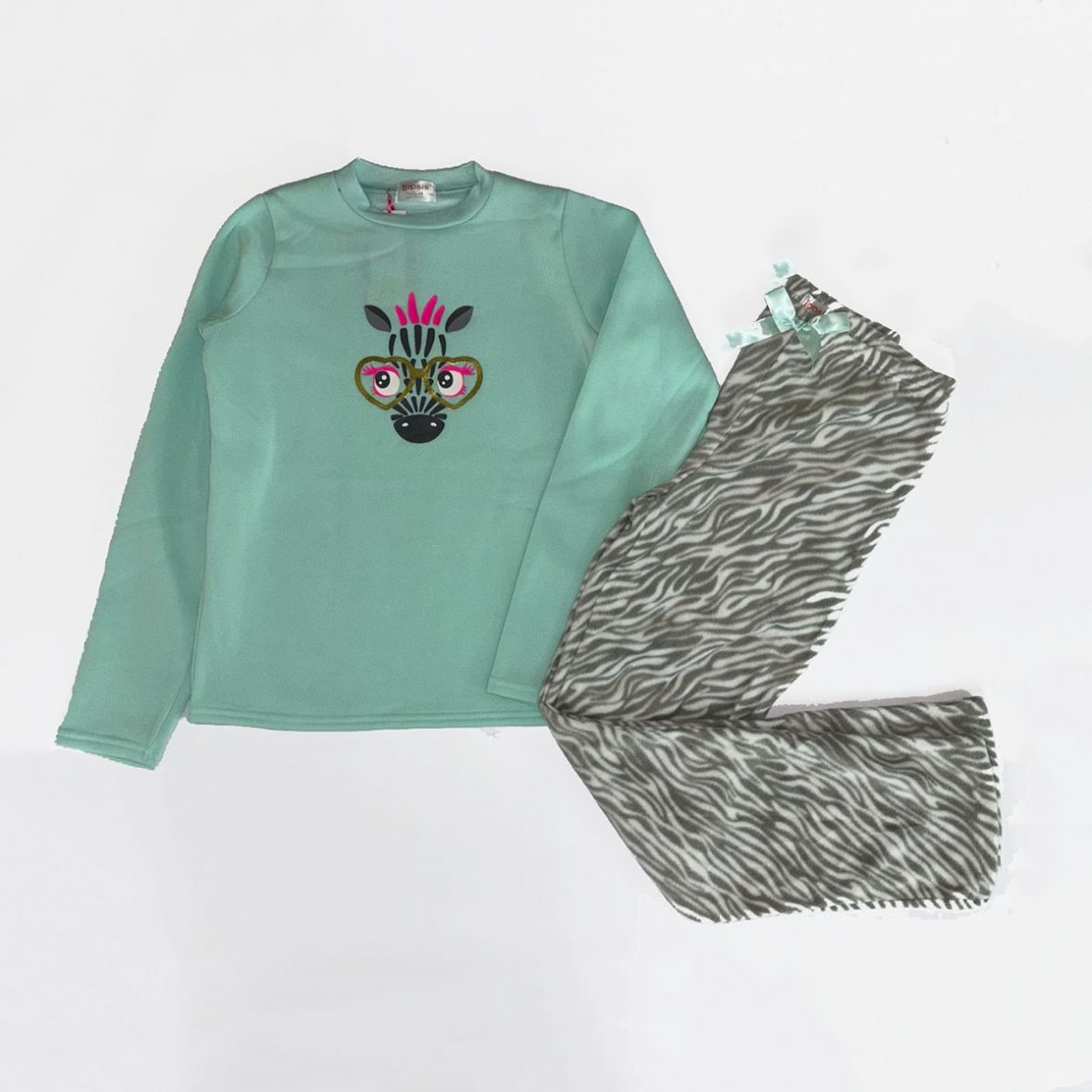 Pyjama pour fille vert d’eau Topsis