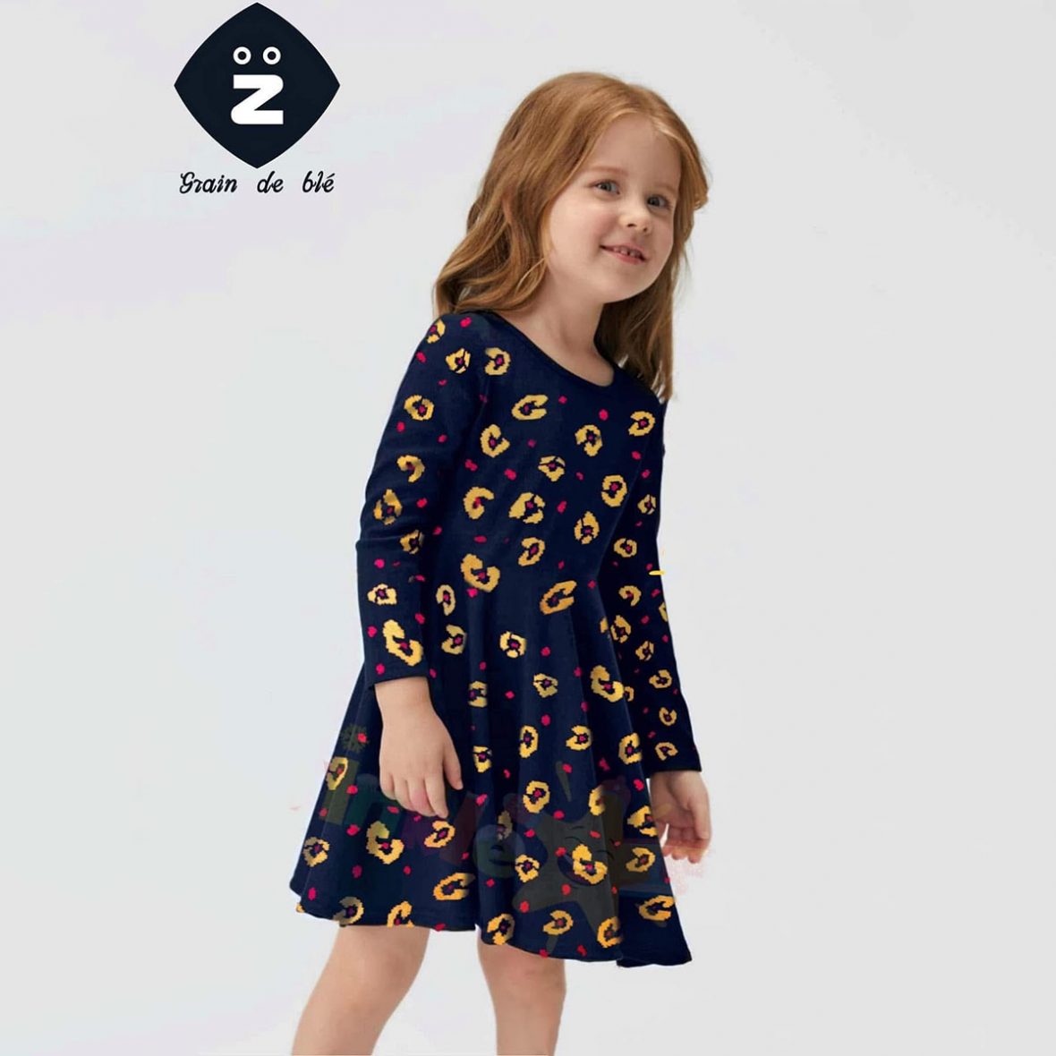 Robe en maille imprimé by Grain De Blé