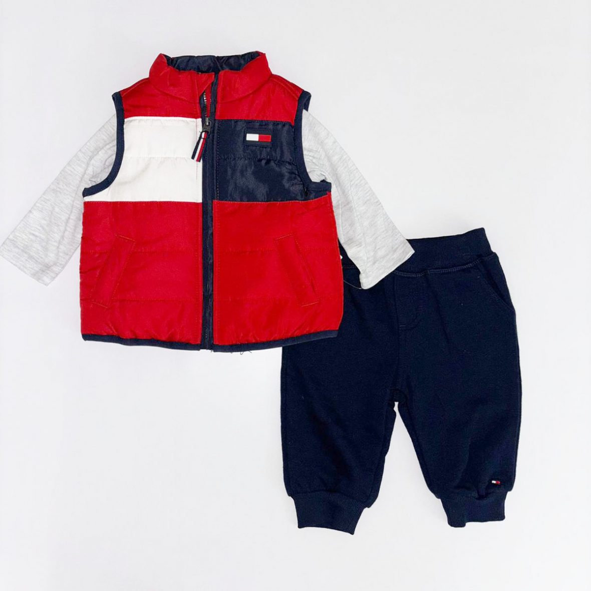 Ensemble 3 pièces pour bébé avec gilet