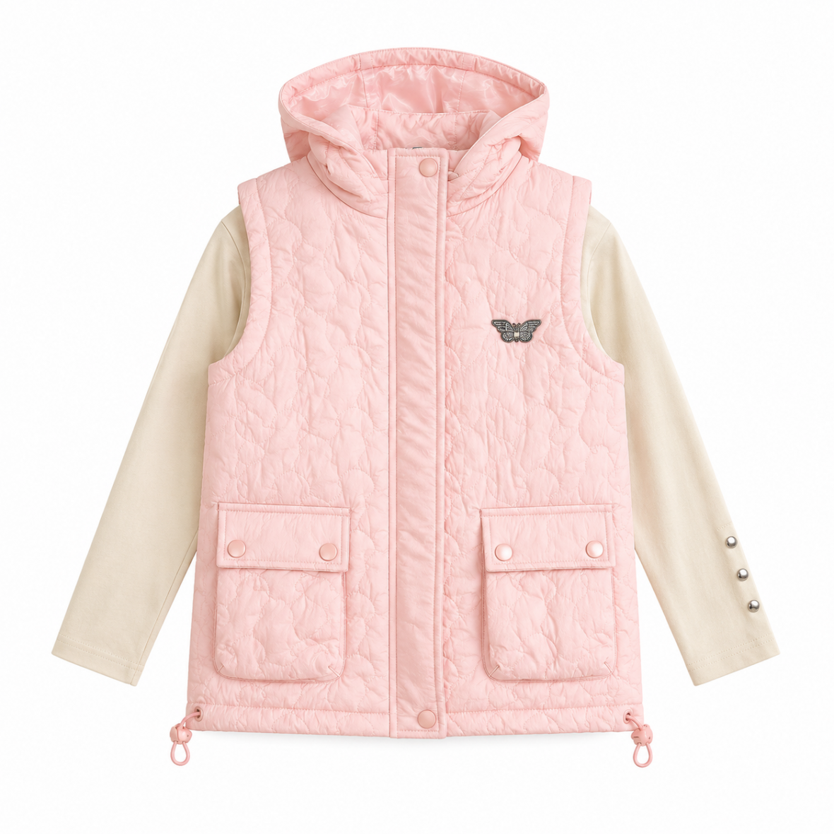 Twins pull gilet sans manche pour fille
