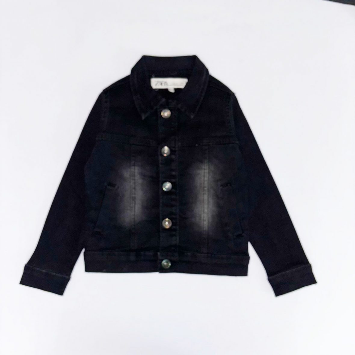 veste jean zara noir