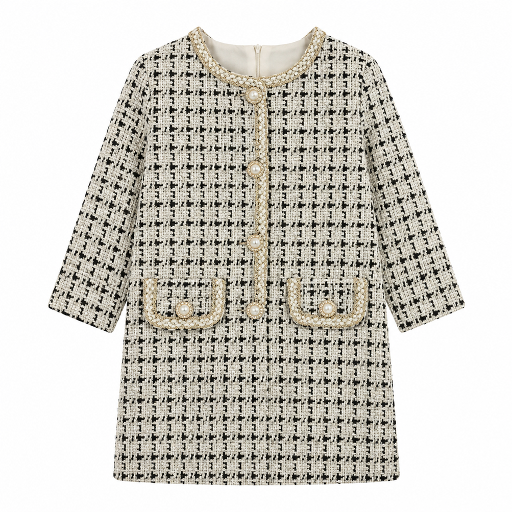 Robe en tweed avec poche