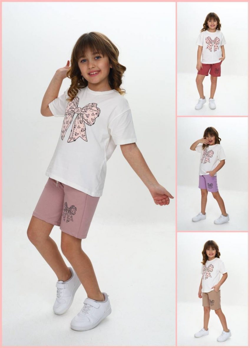 Ensemble en coton pour fille motif Papillon