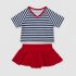 Maillot de Bain Fille Marin avec Jupe-Short