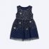 Robe bleu nuit à étoiles pailletées by George
