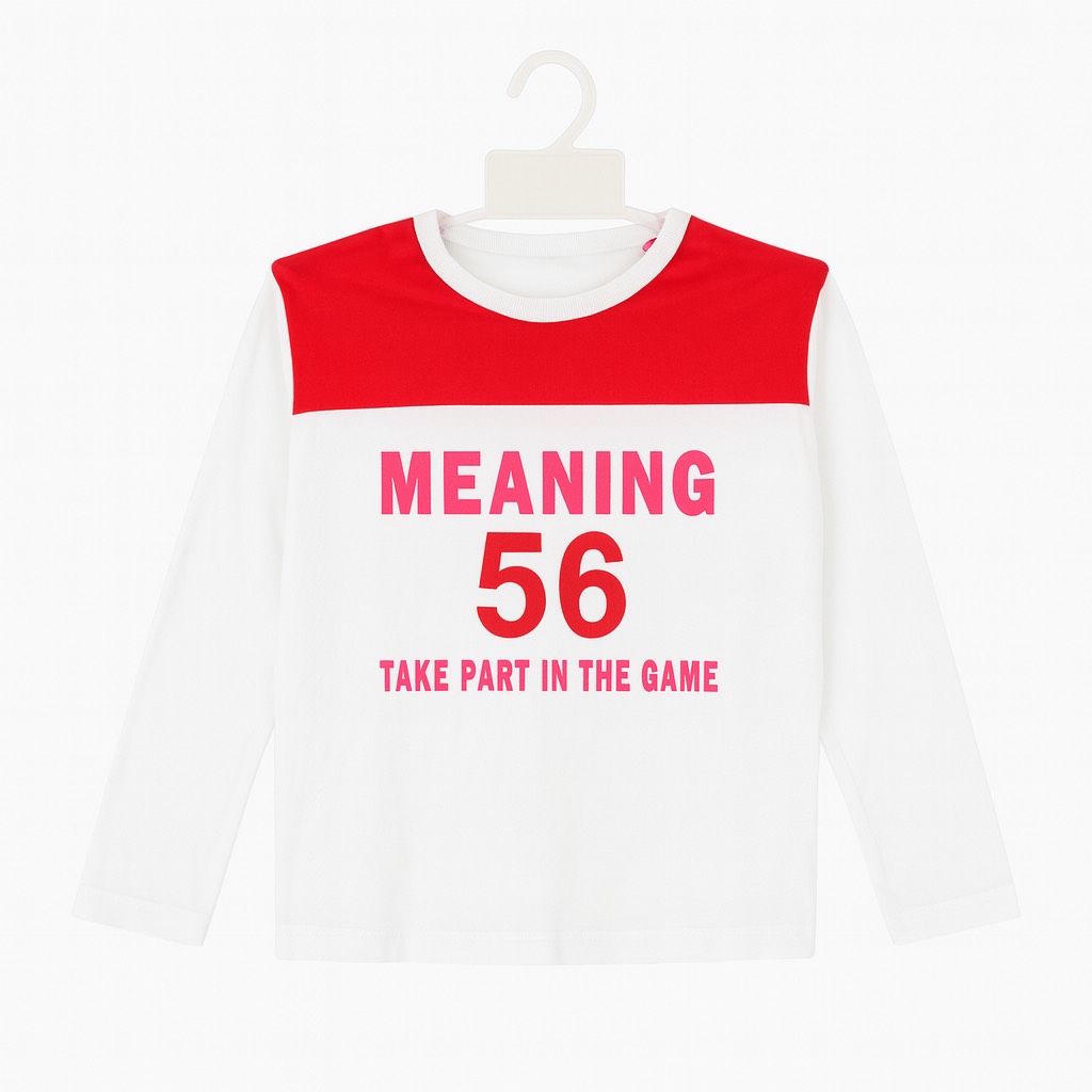 T-shirt manches longues imprimé sportif