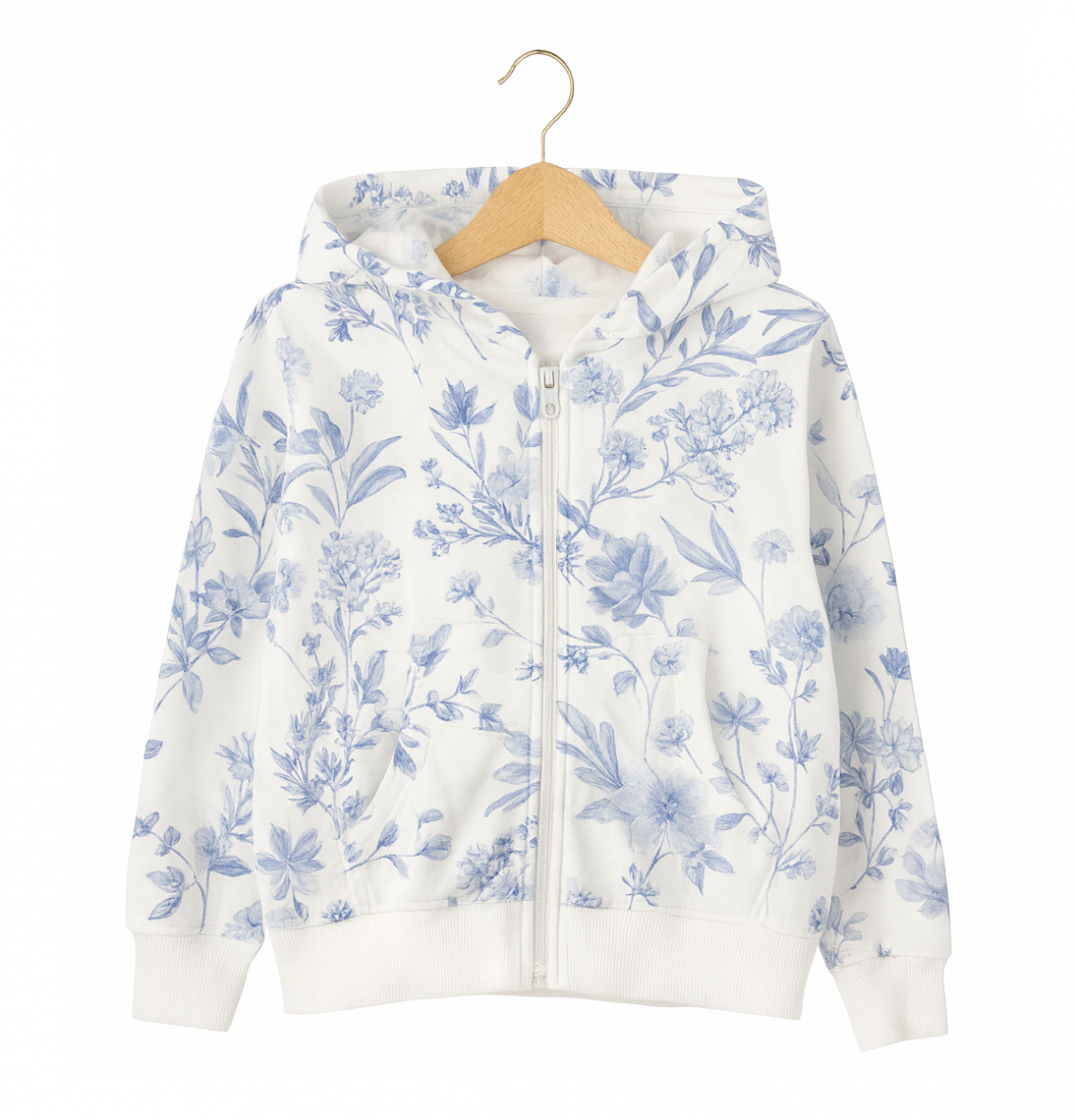 Veste sweat  à capuche imprimés pour fille