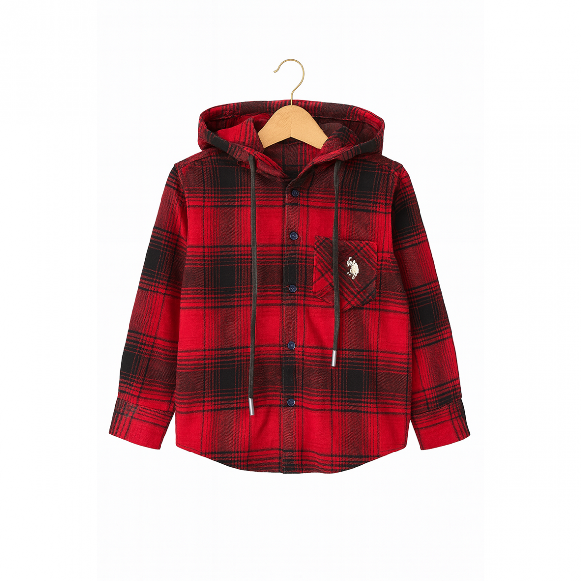 Chemise à Capuche Garçon – Style Carreaux