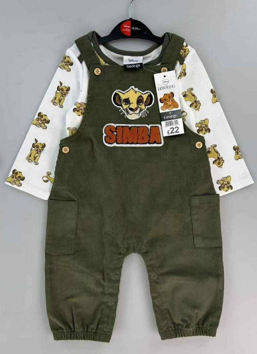 Ensemble Salopette Bébé – Winnie et le Roi Lion