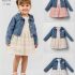 Ensemble fille Moonstar 53129 – Robe dentelle & veste jean