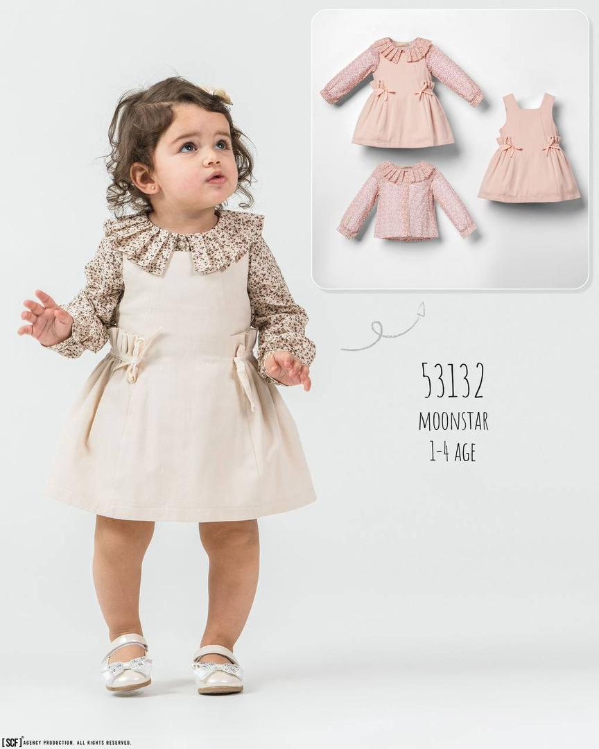 Ensemble fille Moonstar 53132 – Robe et chemisier assorties