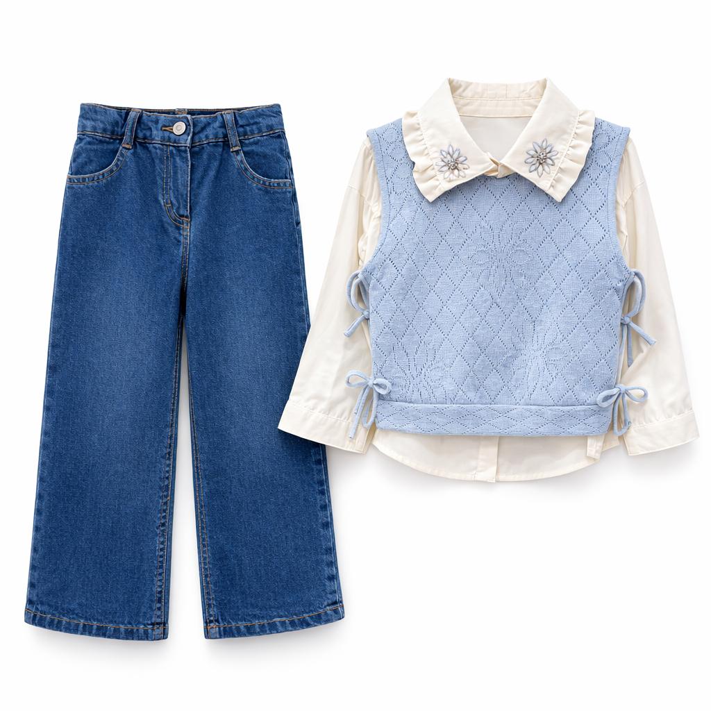 Ensemble Fille Chic 3 Pièces miss elitte 1051