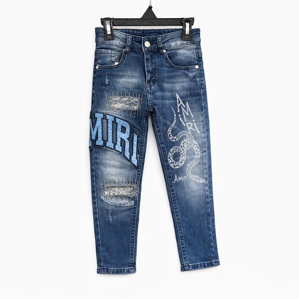 Jean Garçon ALAL AMIRI Slim Imprimé Street Style