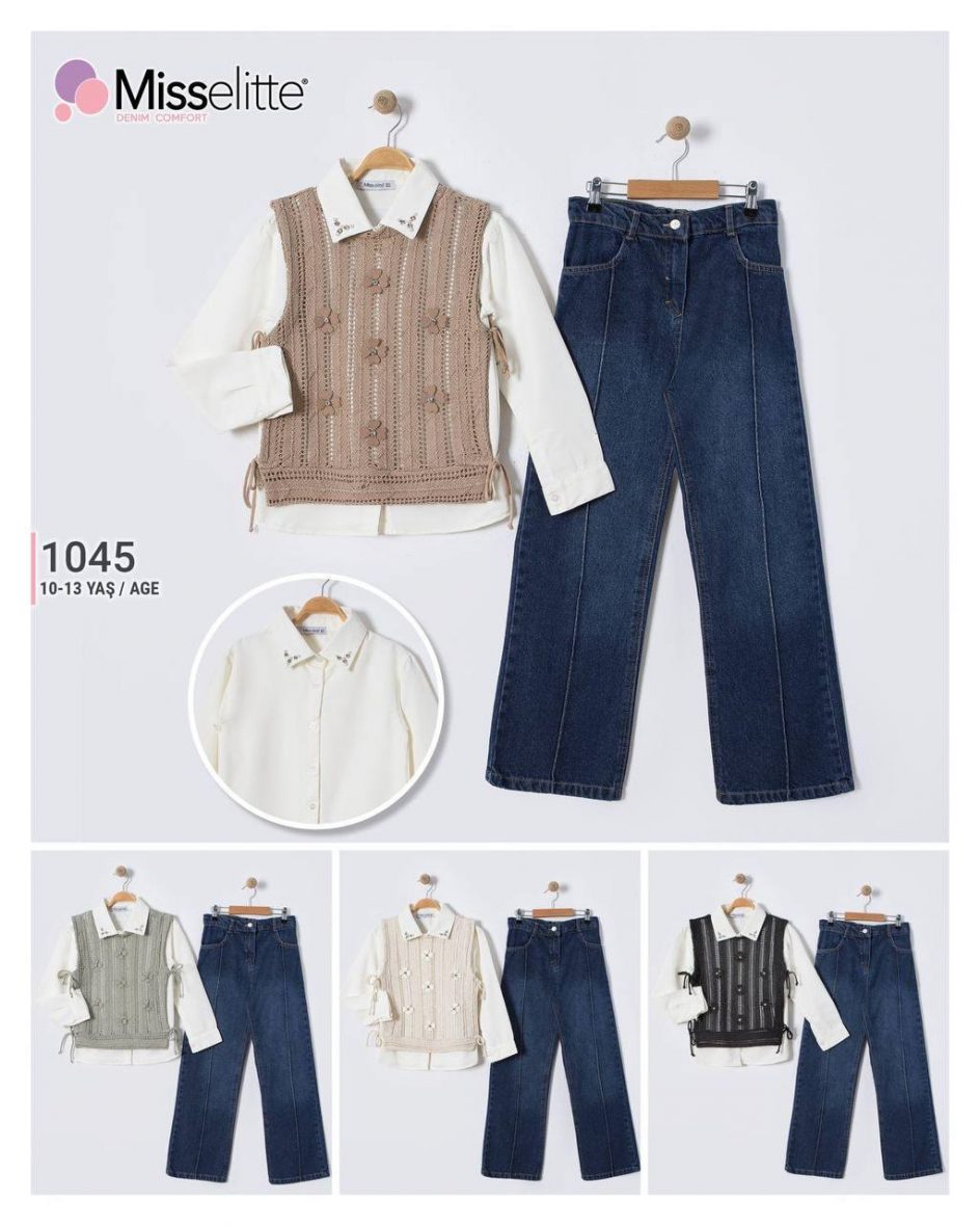 Ensemble Fille 3 Pièces Miss elitte 1045