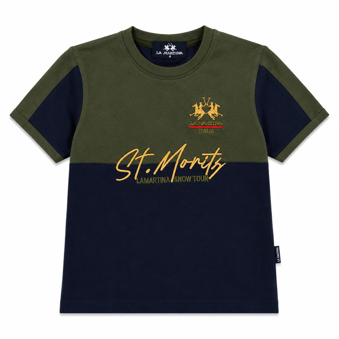 T-shirt enfant La Martina bicolore2