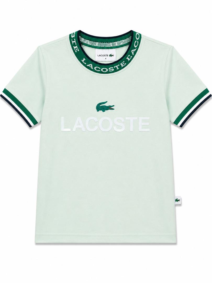 T-shirt enfant Lacoste col logo