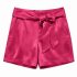 Short Fille Satin Rose Fuchsia