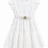 Robe Blanche Broderie anglaise à fleurs