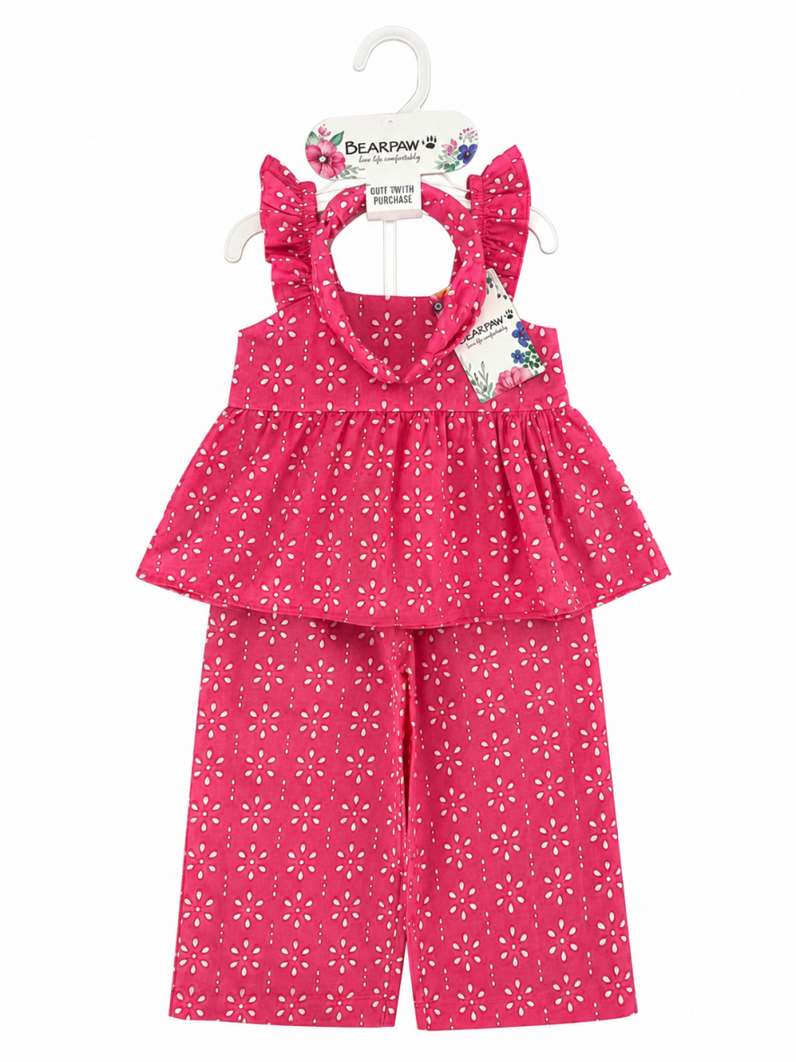Ensemble Fille Élégance Fleurie BEAR PAW