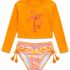 Maillot de bain 2 pièces anti-UV orange Beach Day