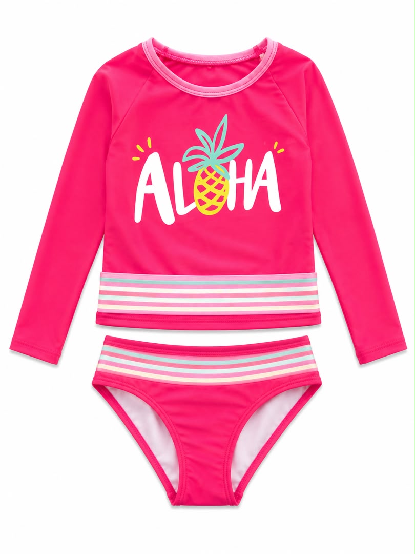 Maillot de bain 2 pièces anti-UV « Aloha »