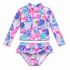 Maillot de bain 2 pièces anti-UV Tropical