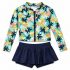 Maillot de bain 2 pièces anti-UV Tropical avec Short