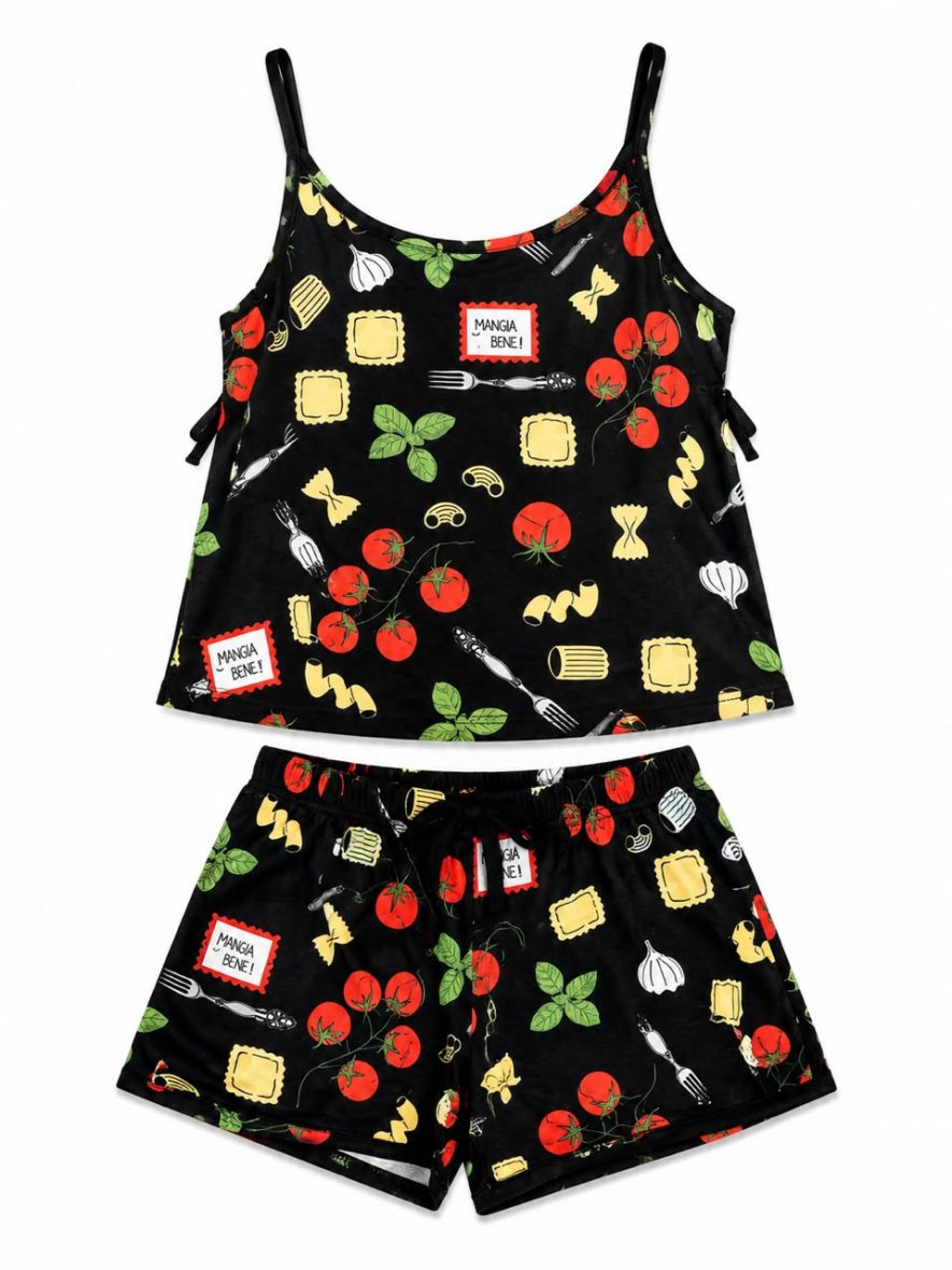 pyjama d’été imprimé gourmand 2 pièces