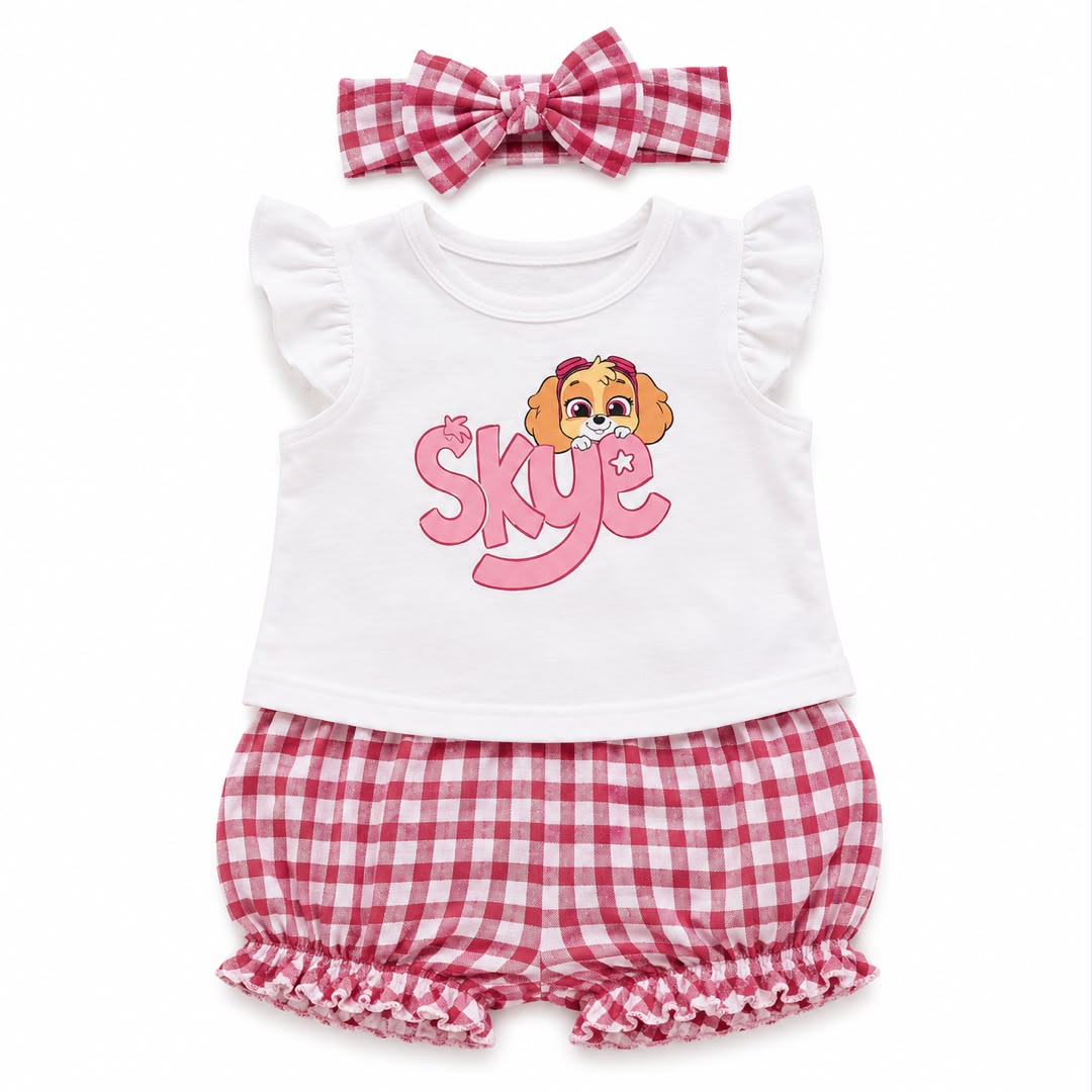 Ensemble bébé 3 pièces fleuri PL BABY