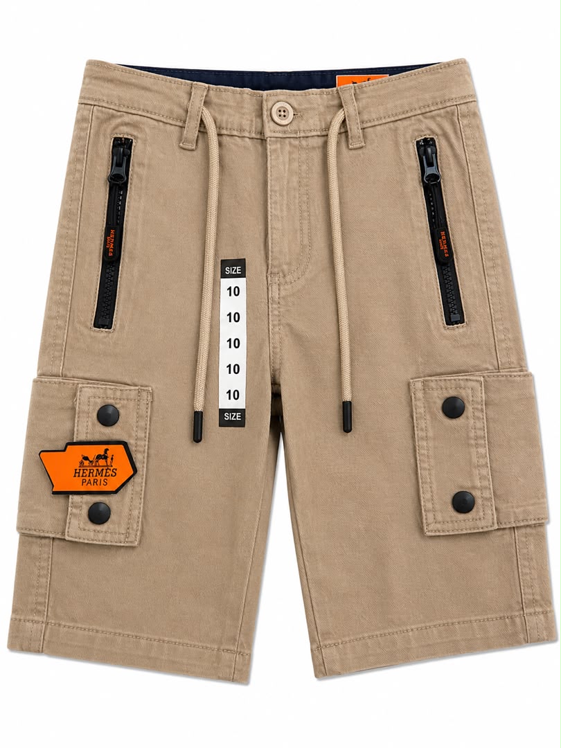 Short cargo enfant multi-poches tendance
