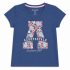 T-shirt fille imprimé tendance à manches courtes